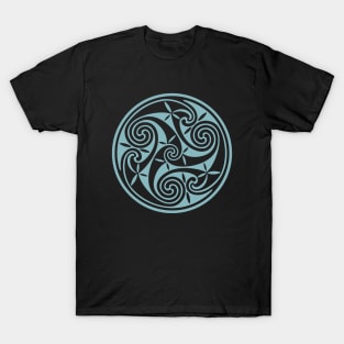 Celtic Spiral 2 - Blue T-Shirt